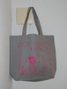 BOOKSTORE TOTE BAG 480x400mm (vivid pink,gray)