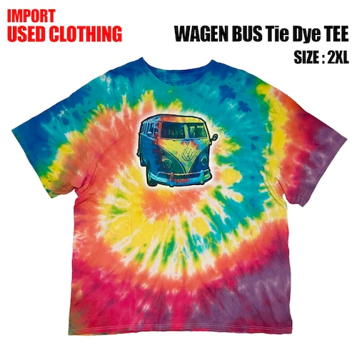 【IMPORT古着】WAGEN BUS Tie Dye TEE (size 2XL)