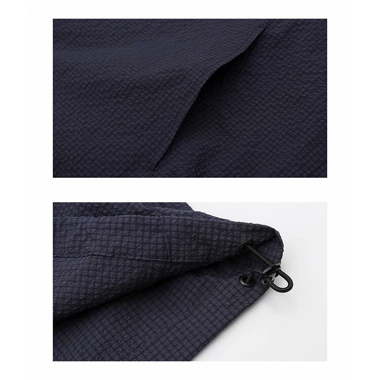 ★PLAIN STAND COLLAR COUPLE WINDBREAKER　　　A0724