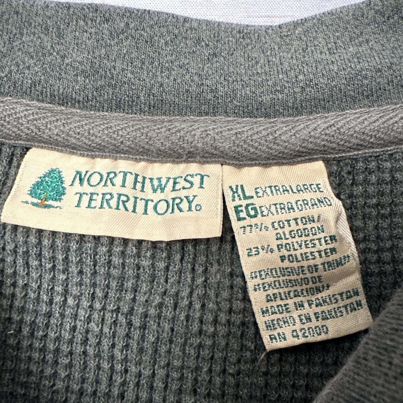 90s northwest territory サーマル ヘンリーネック ワッフル地 カーキ