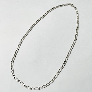 Old 925 Silver Figaro Chain Necklace