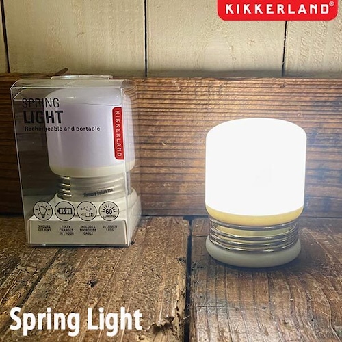 Spring Light スプリングライト USB充電式 照明 タッチライト キッカーランド KIKKERLAND DETAIL
