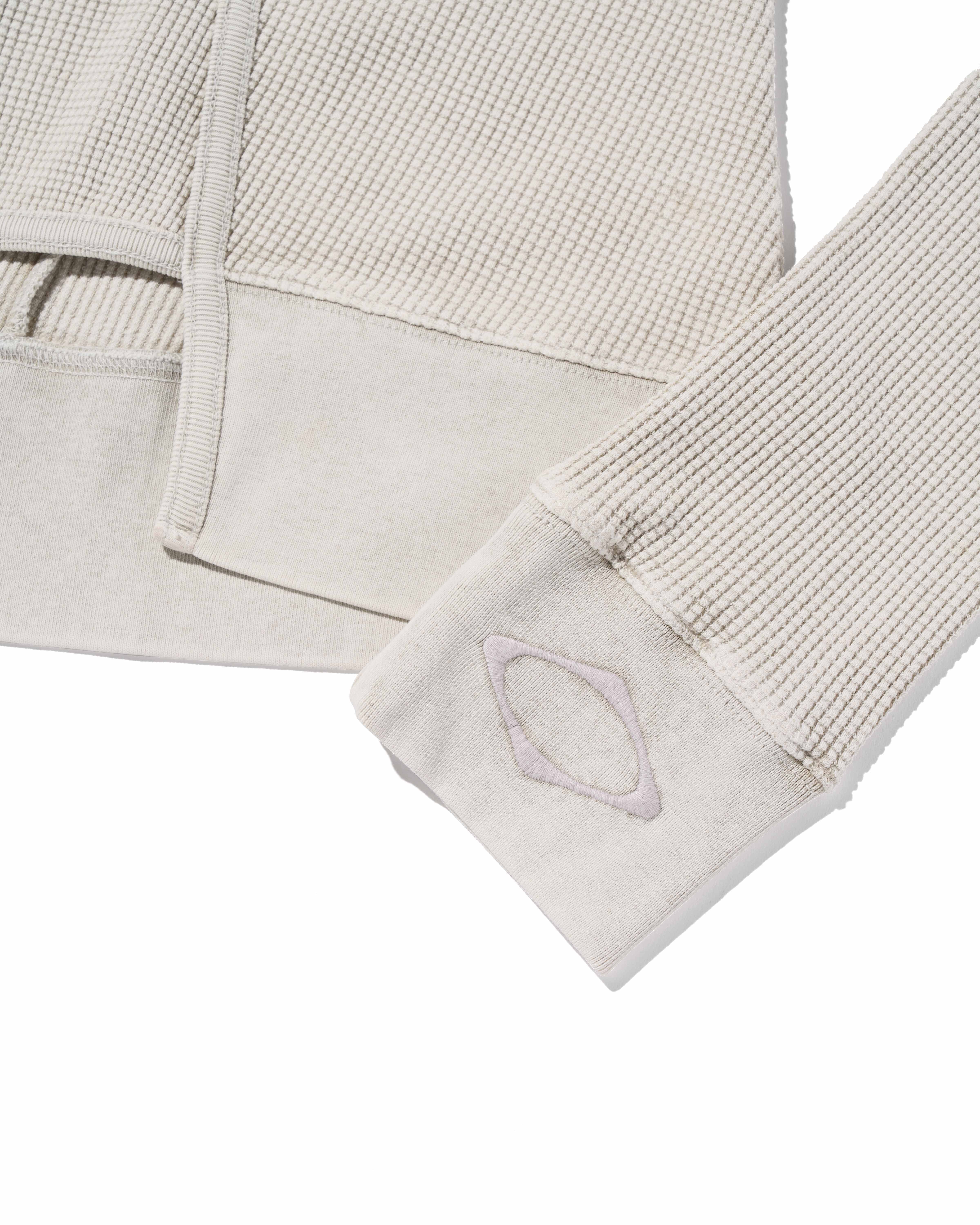 MSCHF] LAYERED WAFFLE HOODIE SET_BLEACHED BEIGE ミスチーフ 正規品