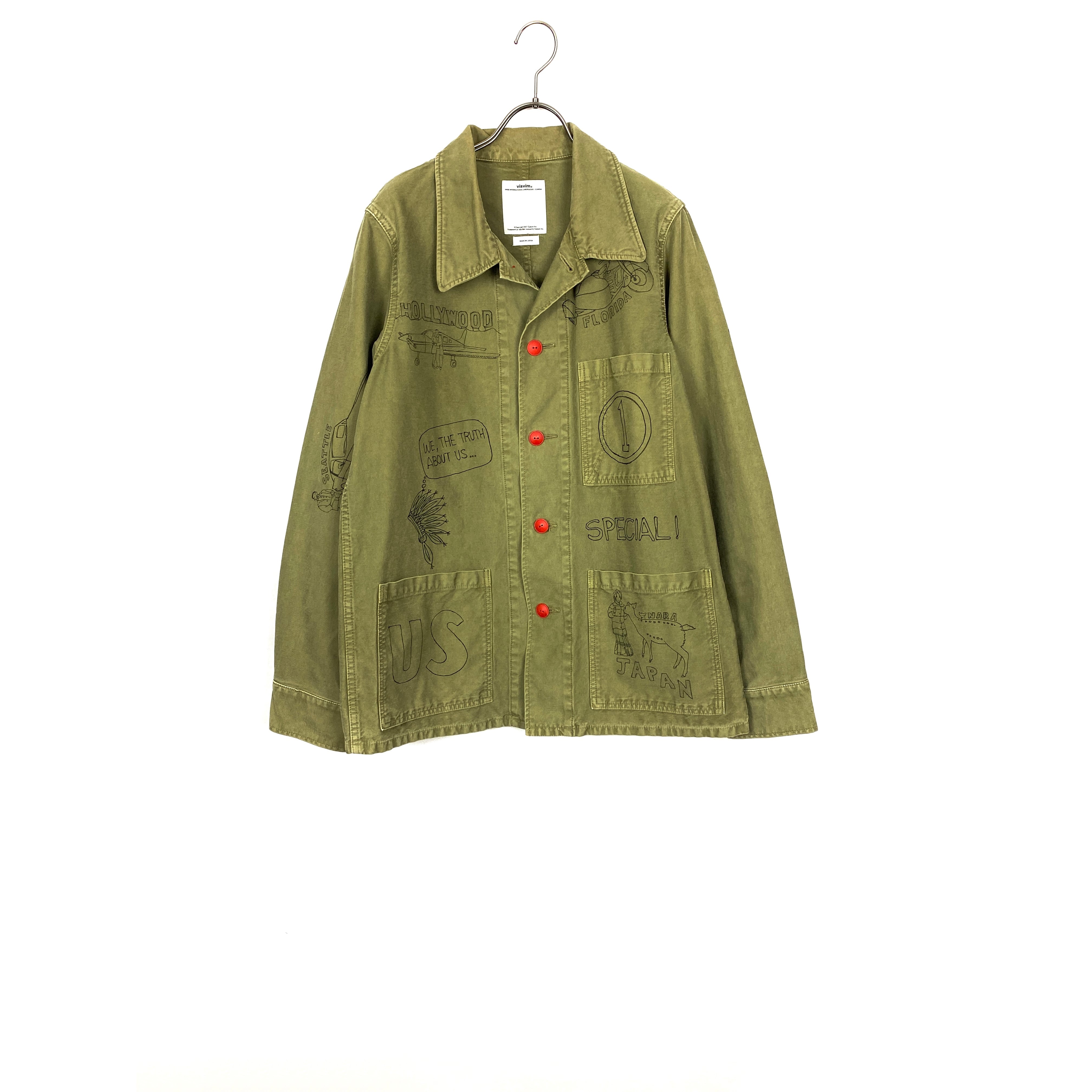 ビズビム(VISVIM) TRAVAIL COVERALL SKETCHES (DMGD CHINO) 15AW