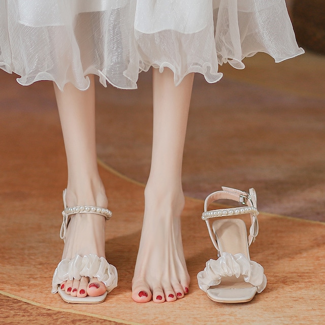 CLEAR HEEL SANDAL　22.0-25.0㎝