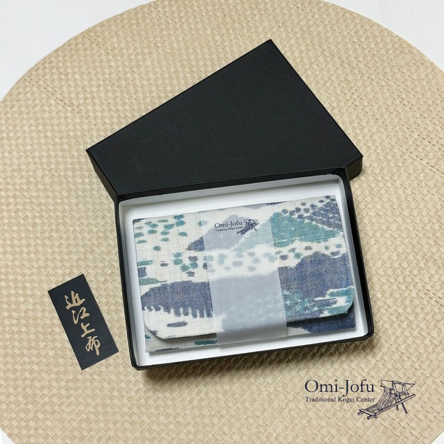 Omi-Jofu　【近江上布：絣】名刺入れ／滋賀の風景