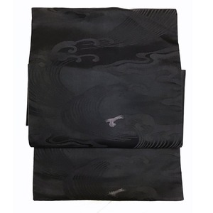 名古屋帯・喪服用・自然文様・No.200701-1689・梱包サイズ60