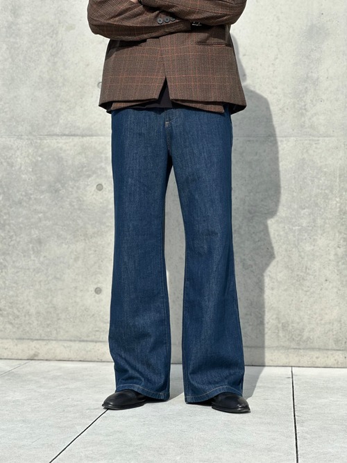 Semi Flare Slacks Denim