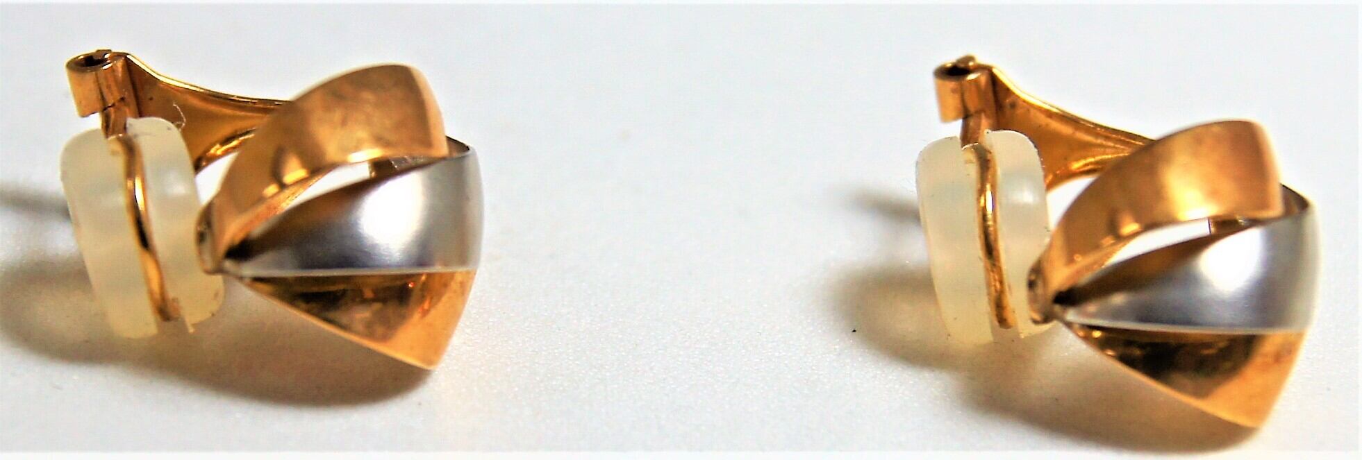 K18YG/PT900 イヤリング 彼女へのプレゼント Pt900⁄K18YG リバーシブル