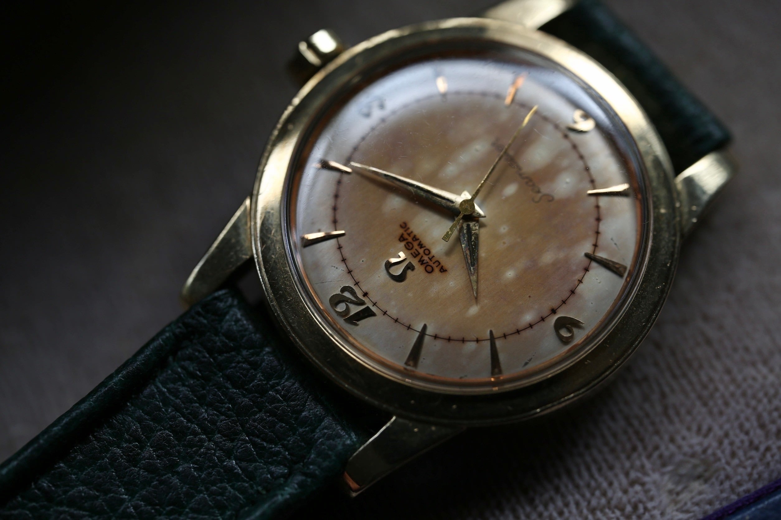 【OMEGA】1954年製 オメガ シーマスター U.S仕様 レッド・エイジングダイヤル / Vintagewatch / Seamaster / U.Smodel / Cal.354