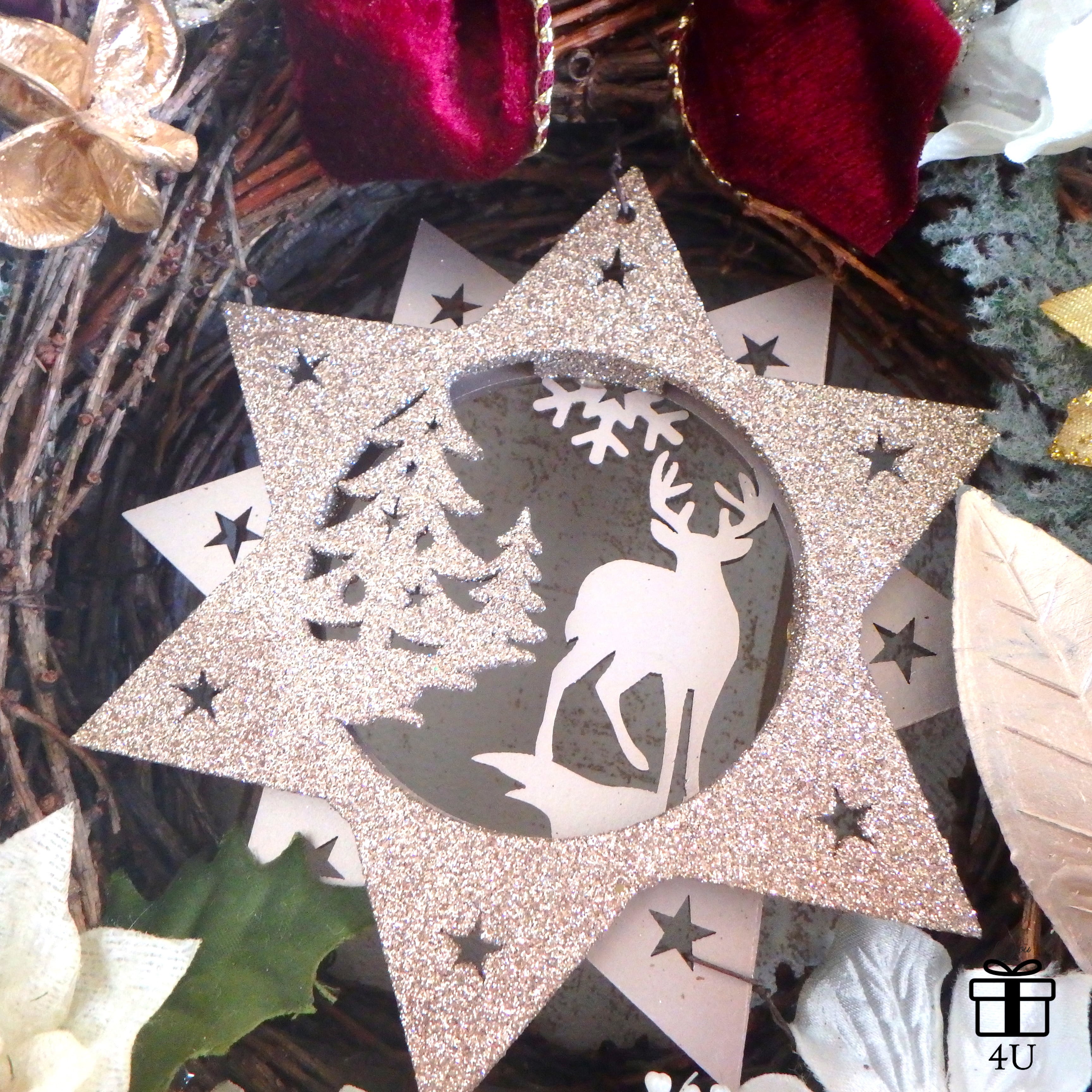 クリスマス】Merry Christmas✳︎直径40cm！！の特大リース♡シック