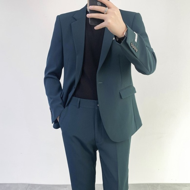 エレガント　カジュアルスーツ　ツーピース　４カラー　A2124