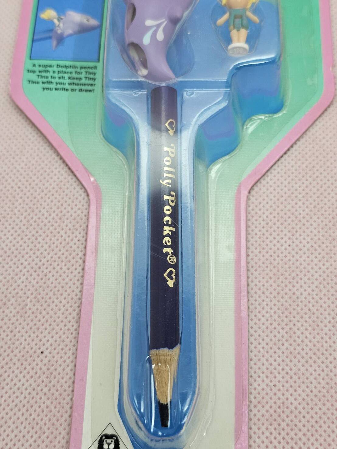 ポーリーの象のペン飾り・タイニーティなのイルカのペン飾り2点セット新品 1992年　ブルーバード社製