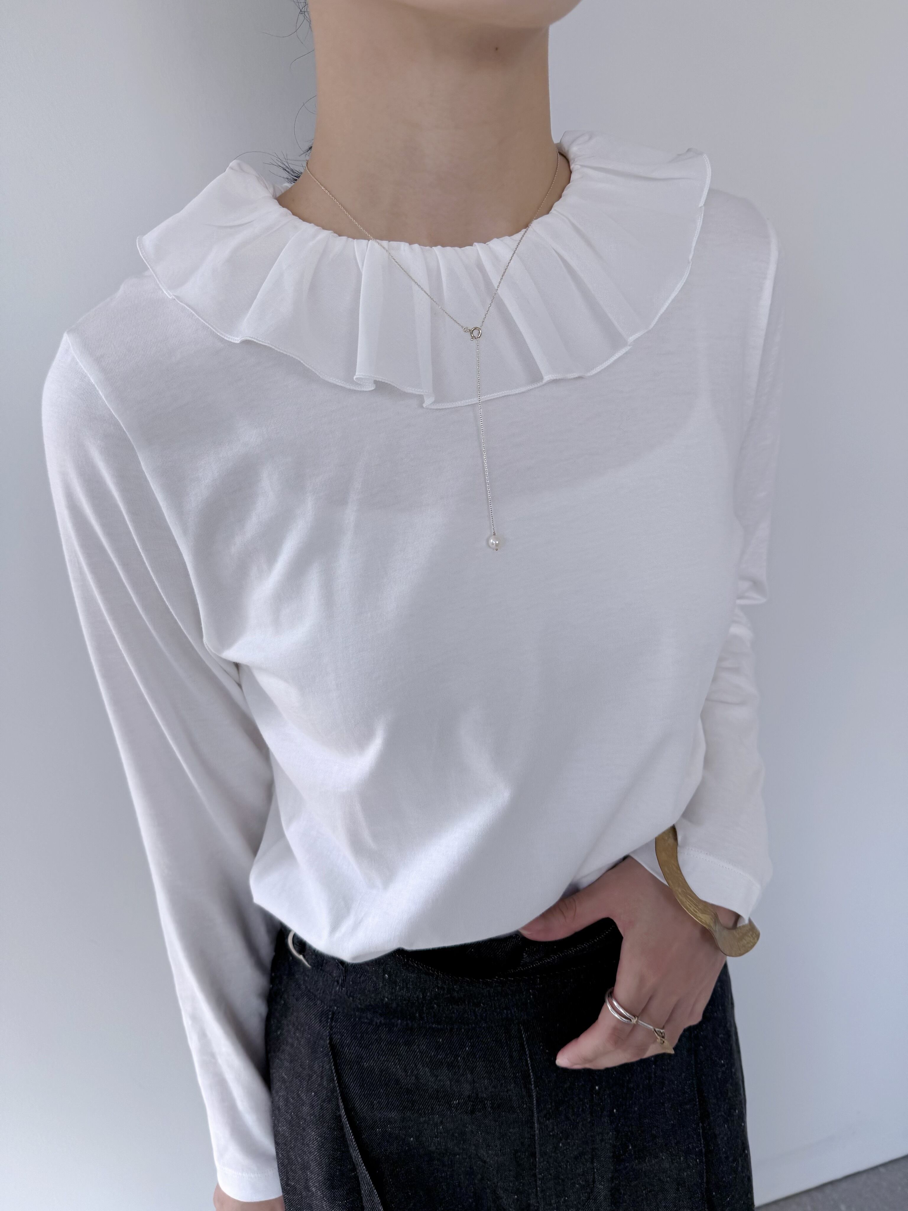 Bilitis dix-sept ans Voile Collar Long T | KOKO