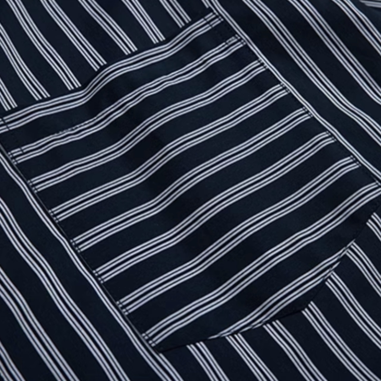 ストライプコラージュ半袖シャツ / 0720