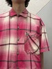 90's quicksilver 半袖ネルシャツ