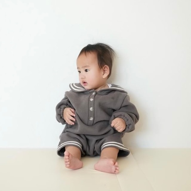 ラスト1点 M【即納】bebeholic // sailor suit2  K3160