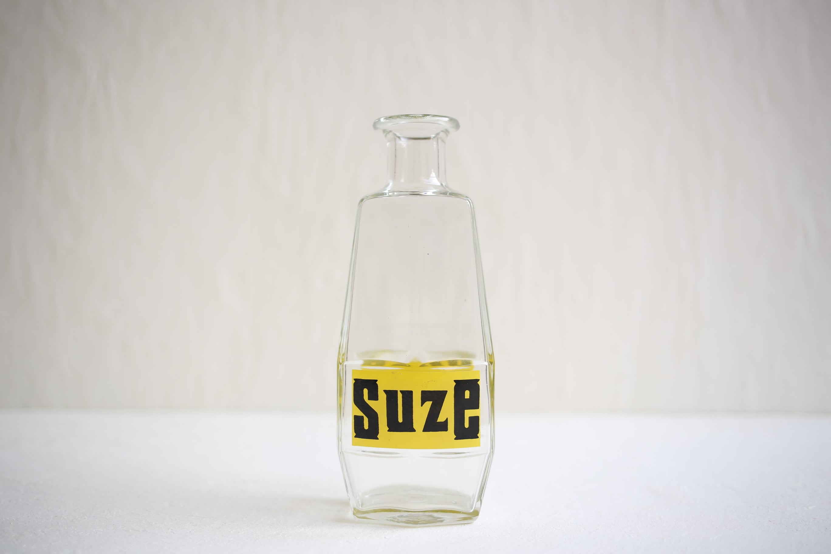 フランス アンティーク ヴィンテージ 『SUZE』ガラス瓶 カラフ N