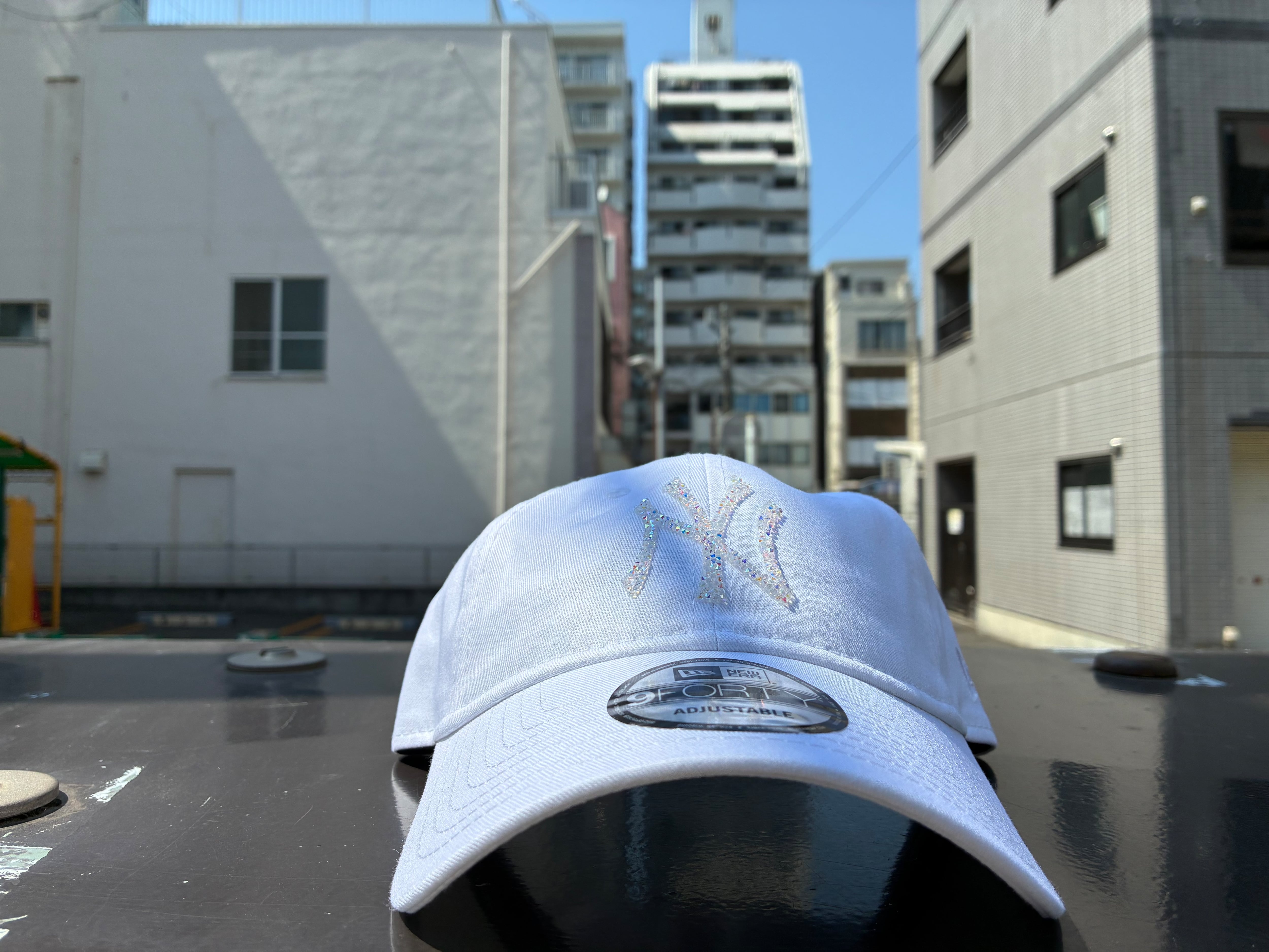 NEW ERA 9FORTY White Day Rhinestone ラインストーン ロサンゼルス