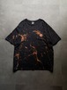 Harley-Davidson 刺繍ロゴ ブリーチ加工 Tシャツ 2XL ブラック メキシコ製