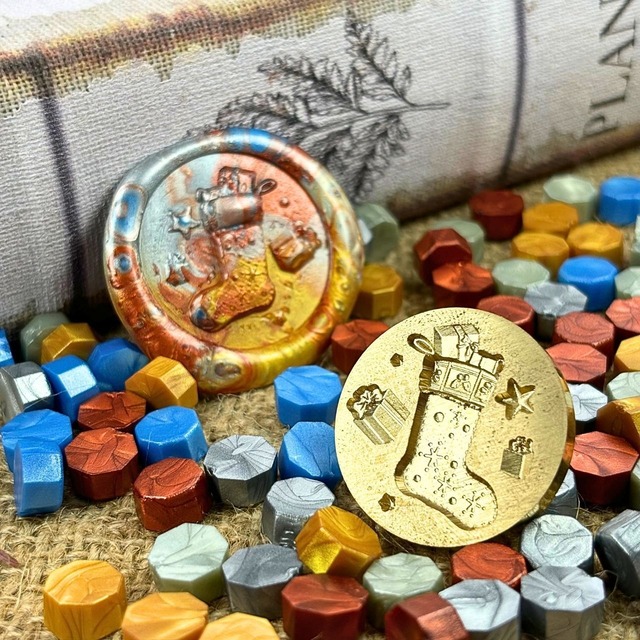 【30㎜】クリスマスソックス【スタンプヘッド】#SWH-107