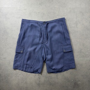 POLO Ralph Lauren SILK LINEN COTTON EASY CARGO SHORTS W35 古着