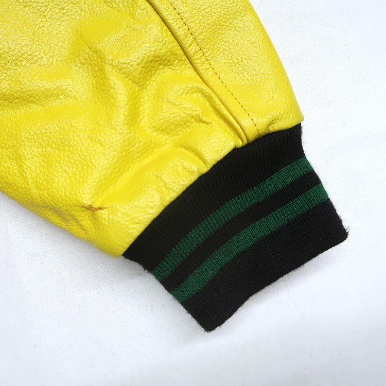 古着 未使用 Eninae Designs 袖レザー スタジャン ワッペン 刺繍