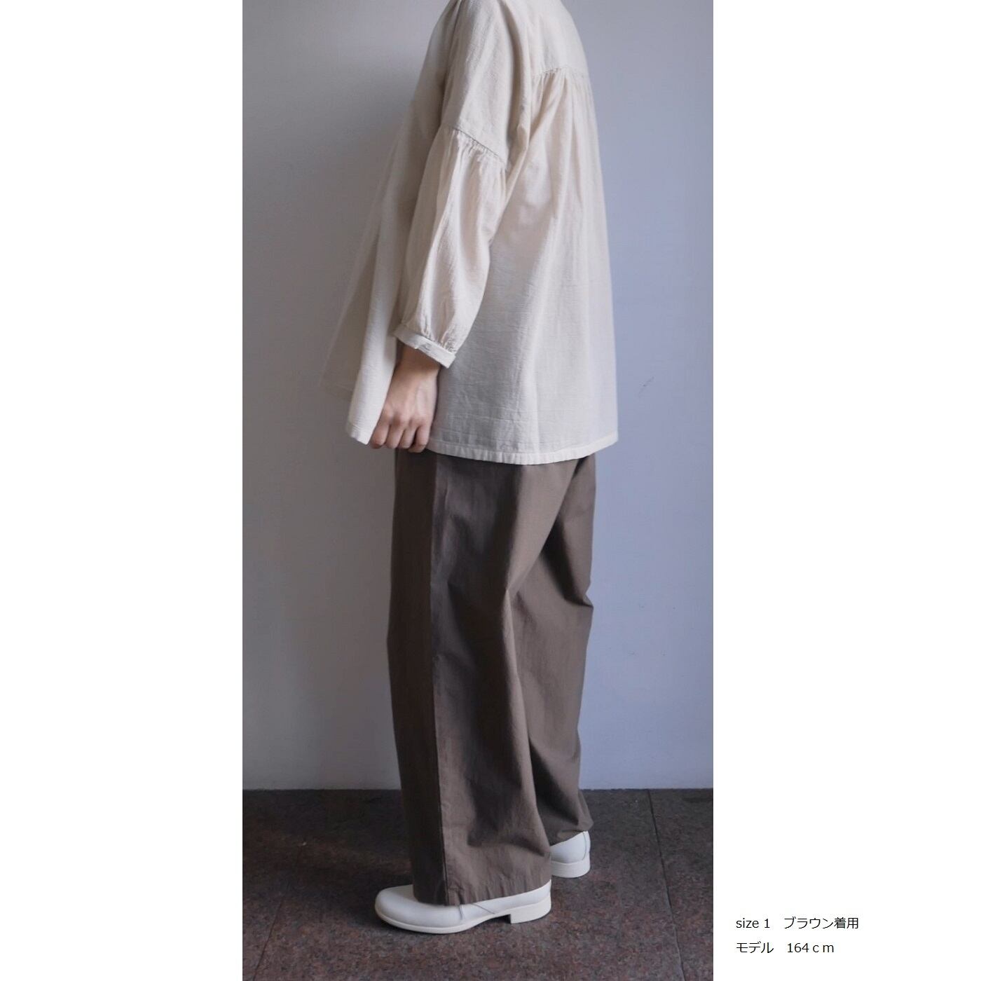 cotton wide pants　コットンワイドパンツ　 evam eva | 日々花［ Hibika online ］ powered by  BASE