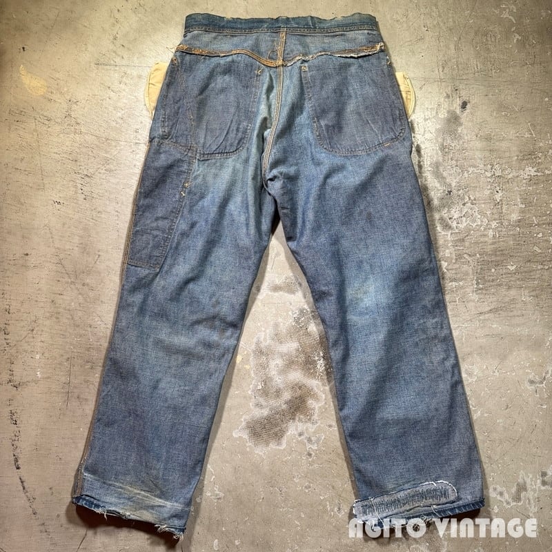 60's~ Lee 191Z リー デニムペインターパンツ 黒タグ 42TALON ペンキ