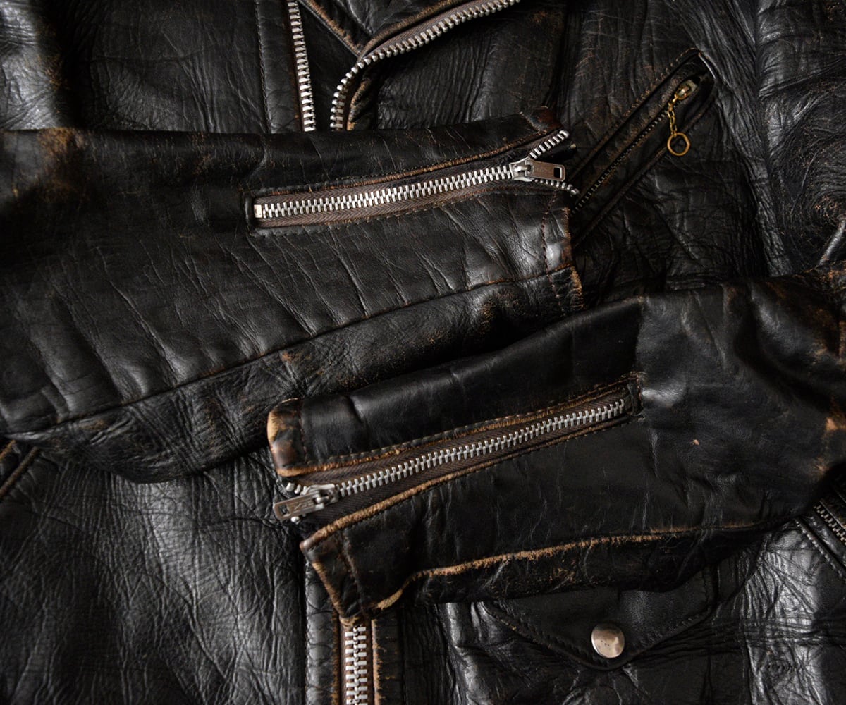 パ*ド様 40s～50sヴィンテージ　BECA ベック　レザージャケット 50s BECK. MODEL 666. SINGLE RIDERS JACKET. | 古着屋【True vintage