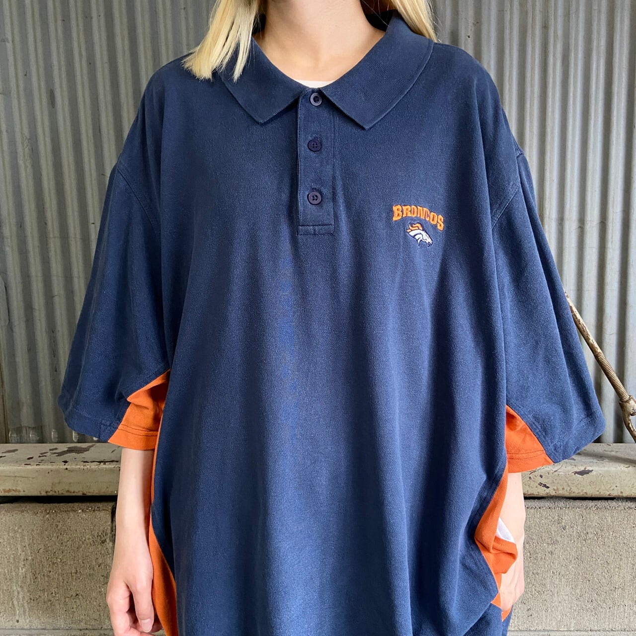 スーパービッグサイズ NFL デンバー・ブロンコス チームロゴ刺繍