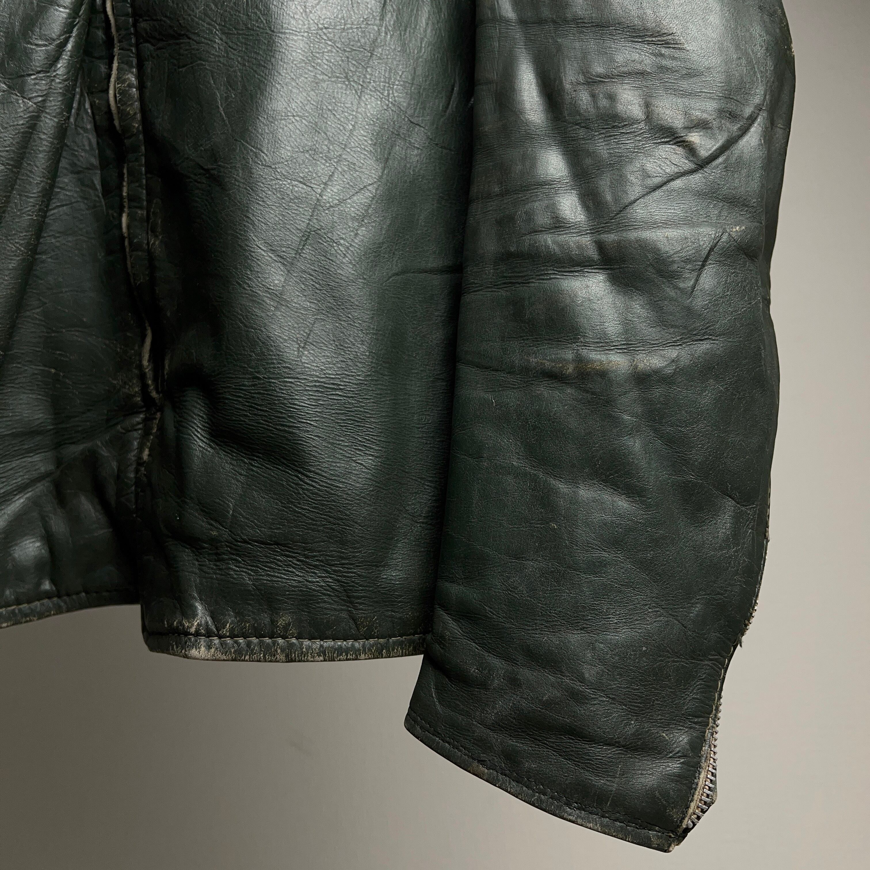 60's~70s “Brooks” Single Riders Leather Jacket 60年代 70年代 60's~70s “Brooks” Single Riders Leather Jacket 60年代 70年代