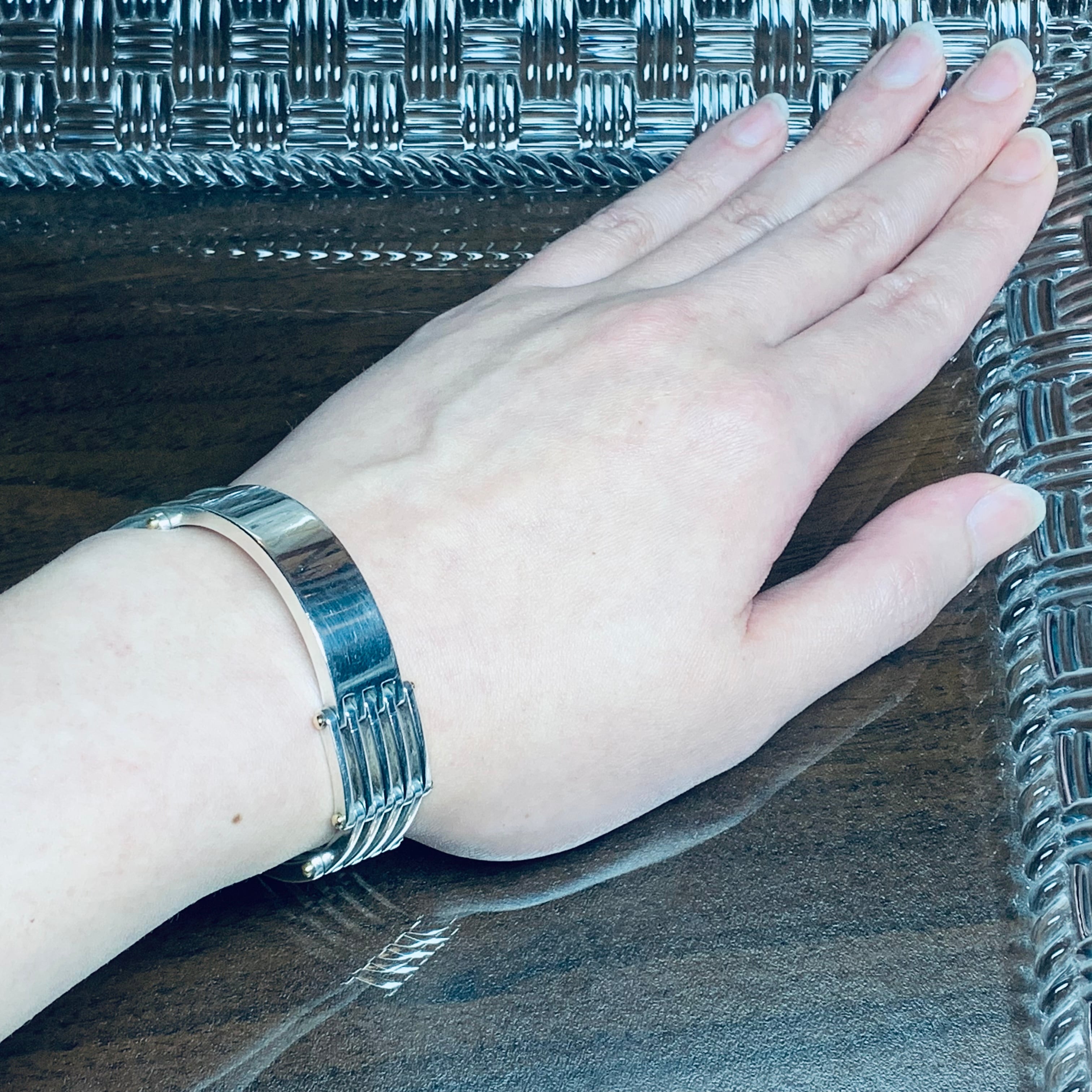 OLD TIFFANY & CO. Gate Link ID Bracelet Sterling Silver | オールド 