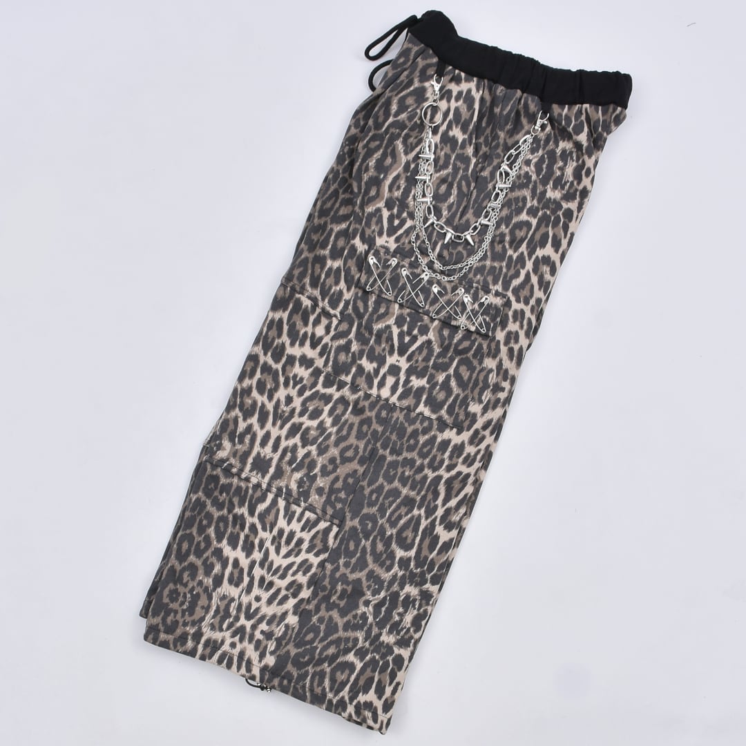 ヒョウ柄カーゴスウェットパンツ | VOLCAN&APHRODITE