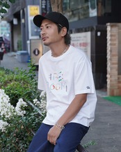 【#Re:room】LOGO EMBROIDERY T-SHIRTS［REC853］