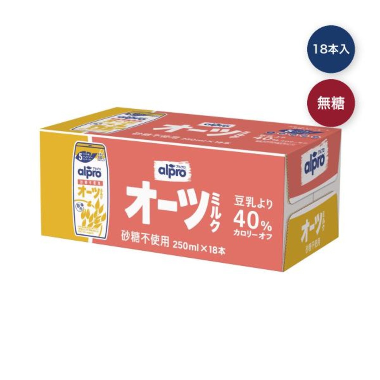 【2セット】ダノン アルプロ オーツミルク 砂糖不使用 250ml x 18本