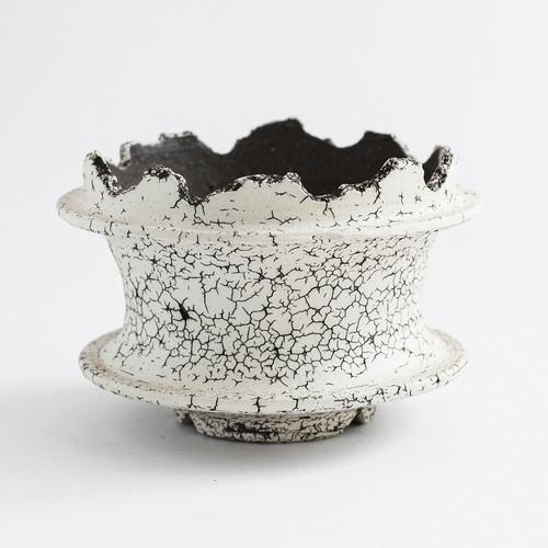-罅化粧- Edge Cylinder Pot(中根楽) ※Medium No,006