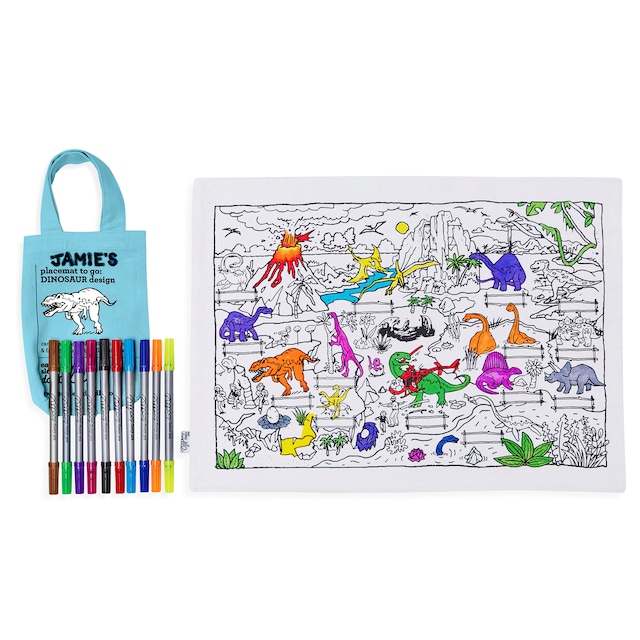 （ランチョンマット）Dinosaur placemat 'to go'_DINPTG