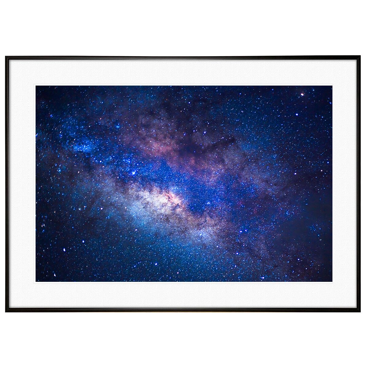星空写真 天の川銀河 インテリアアートポスター額装 AS0269