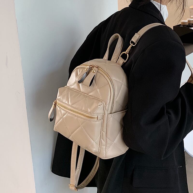 オータムウィンターレッドダブル 秋物 冬物 バックパック リュック メッセンジャーバッグ 手作りハンドバック50135856234