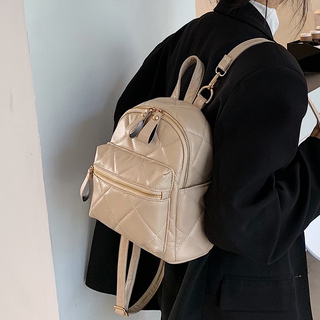 オータムウィンターレッドダブル 秋物 冬物 バックパック リュック メッセンジャーバッグ 手作りハンドバック50135856234