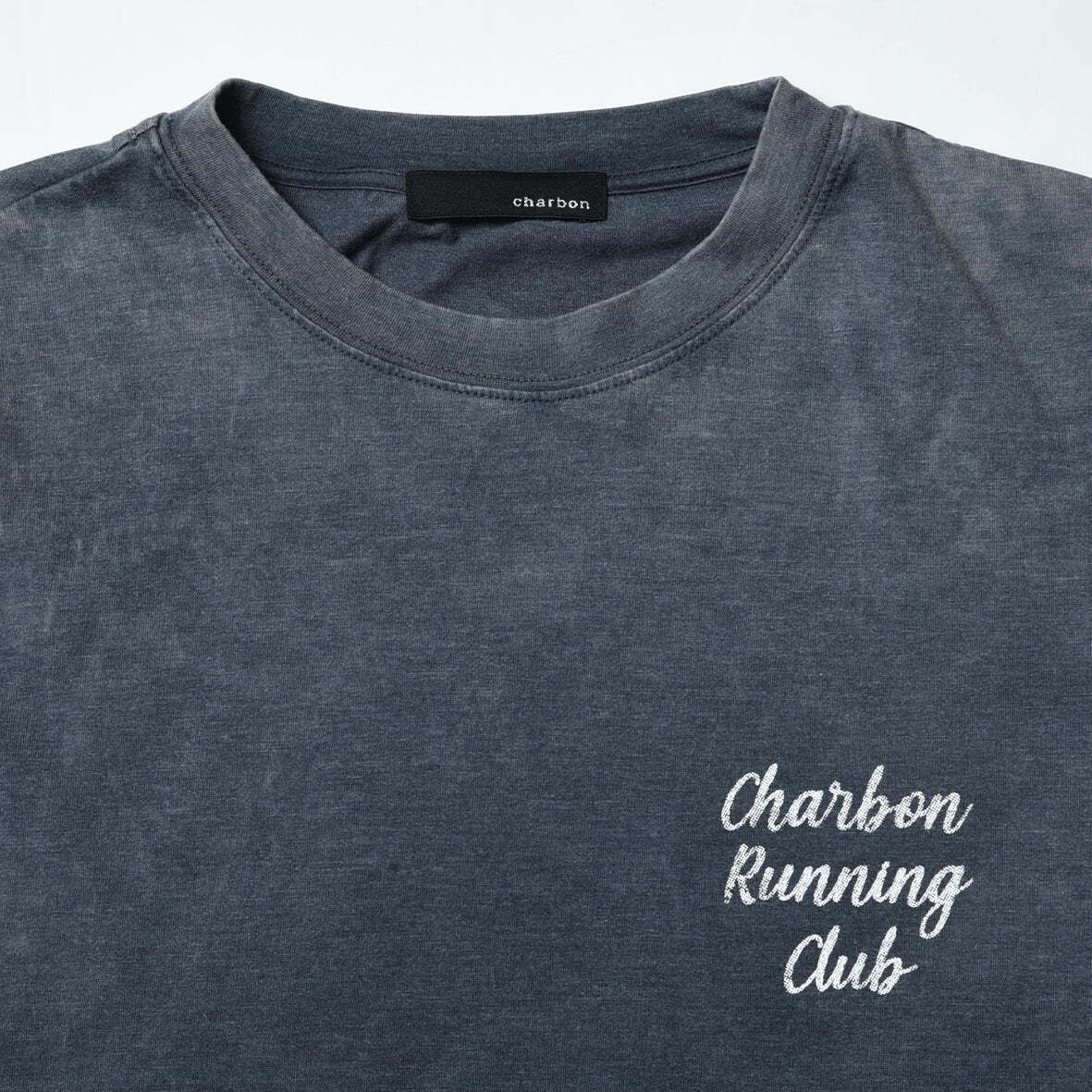 charbon / TIE DYE PRINT T-SHIRTS (CHARCOAL) | 道がまっすぐ