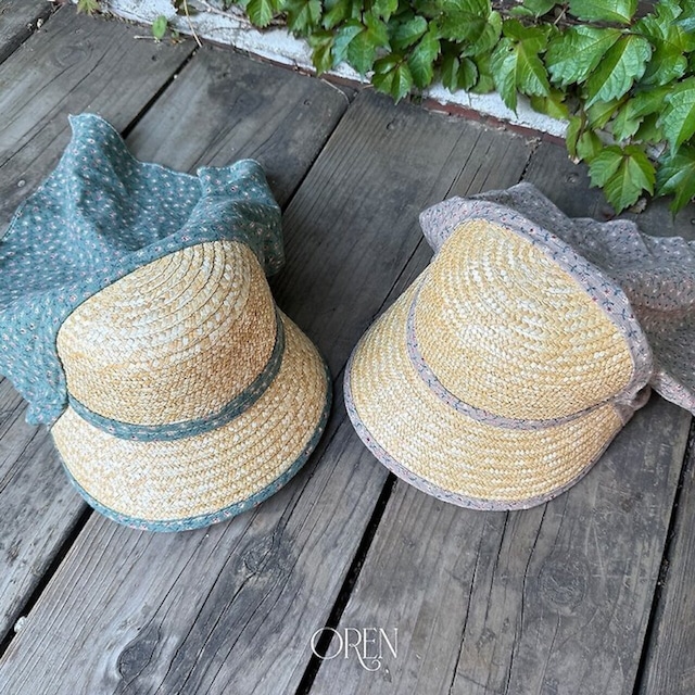 【 OREN / 予約 】(kids) Soleil Scarf Straw Hat