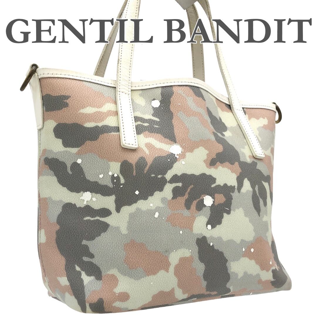 Gentil Bandit / トートバッグ/PVC/KHK/カモフラ □希少□ GENTIL BANDIT トートバッグ PVC カモフラ 1366A | TaKショップ