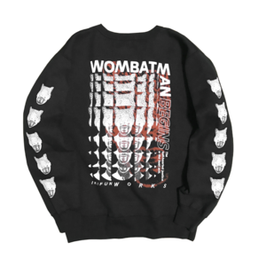 "WOMBATMAN BEGINS" Sweat BLACK