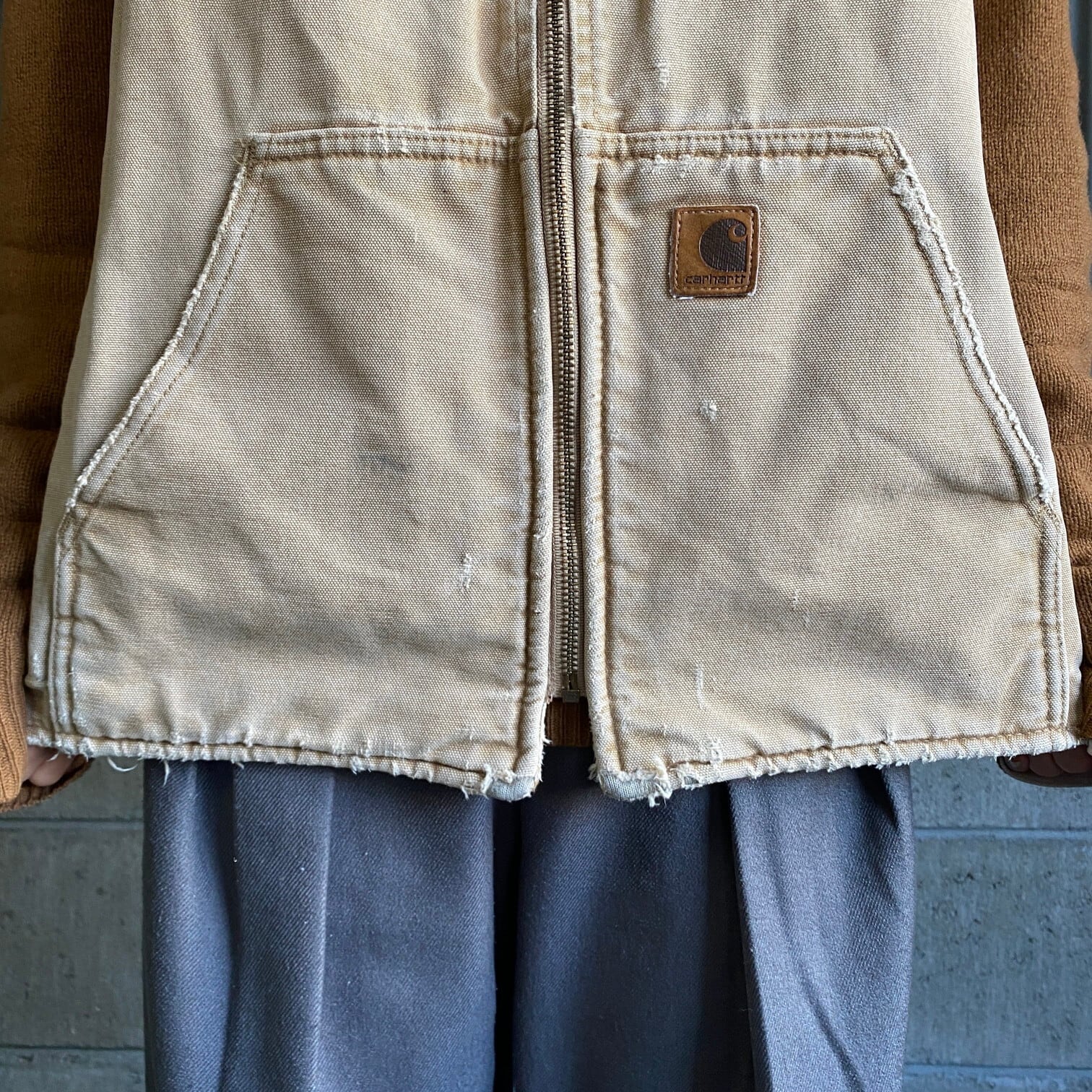 Carhartt カーハート ダック地 ワークベスト ボアライナー 裏ボア