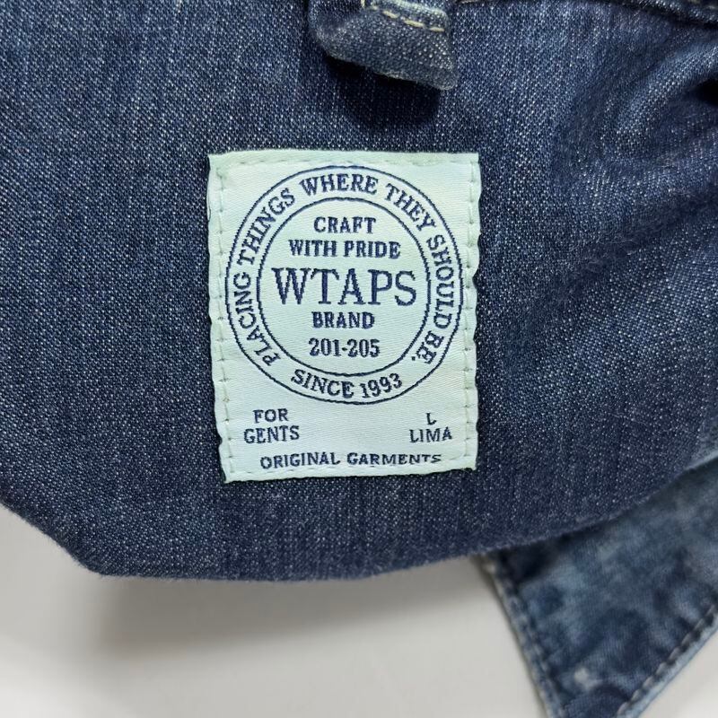 WTAPS ダブルタップス ALLMAN L/S / SHIRTS.COTTON. DENIM / 151GWDT-SHM09 / ヴィンテージ加工  デニム ウエスタンシャツ / Lサイズ