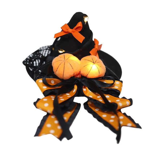 魔女 パンプキン帽  ハロウィン ヘアアクセサリー イベント パーティ