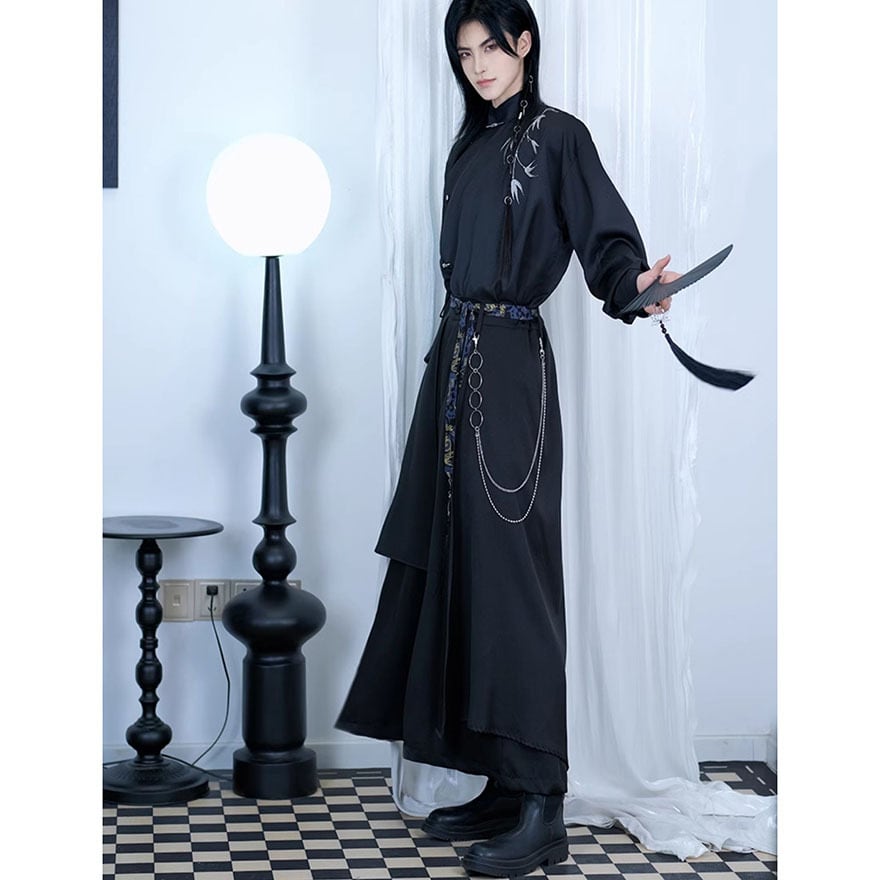 最終値下げ チャイナ パンダ ロリータ 黒 中華ロリータ パンダフリルワンピース ロリータファッション