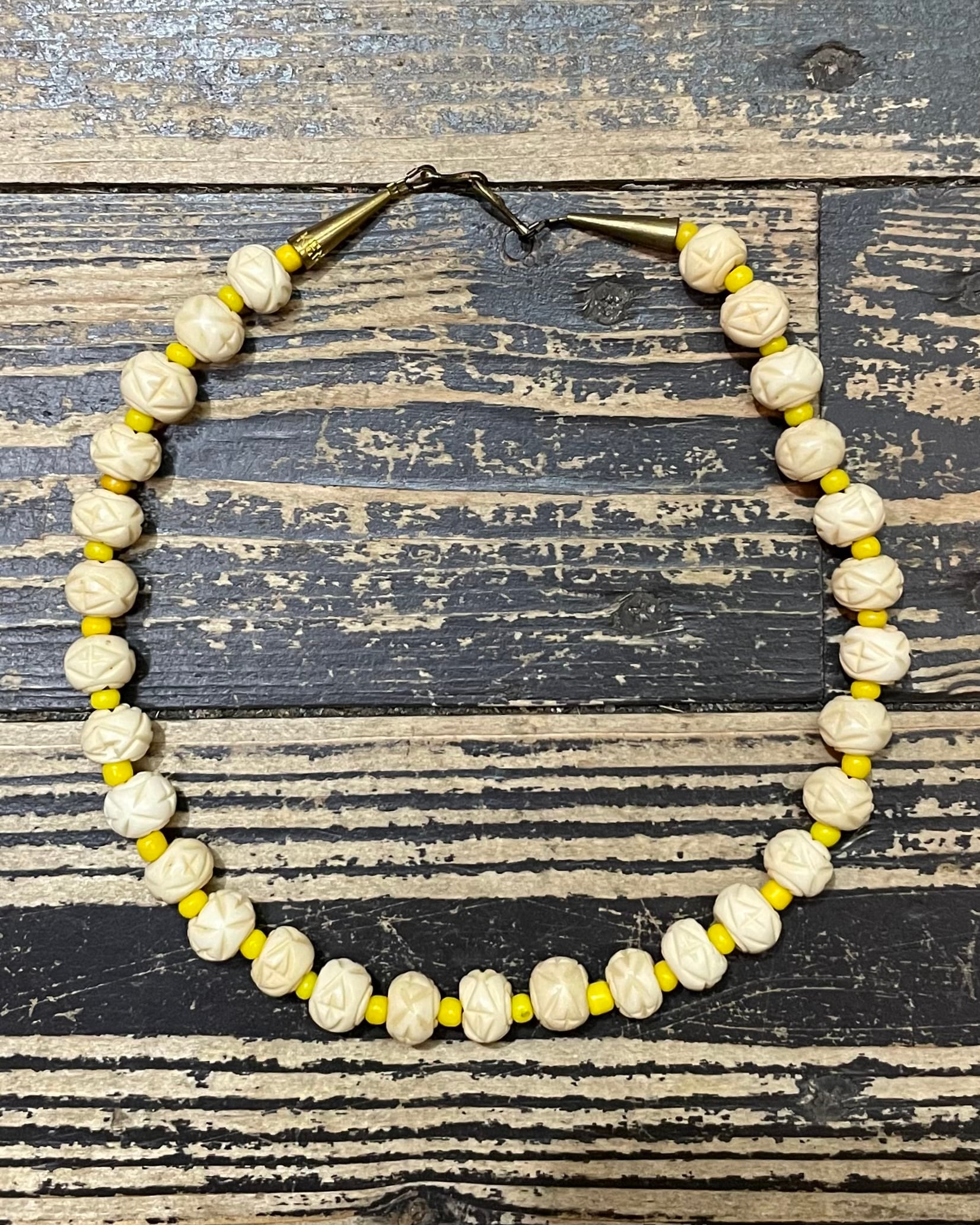 ケンジン】ビンテージ ホワイトハーツ ネックレス/VINTAGE HUDSON BAY